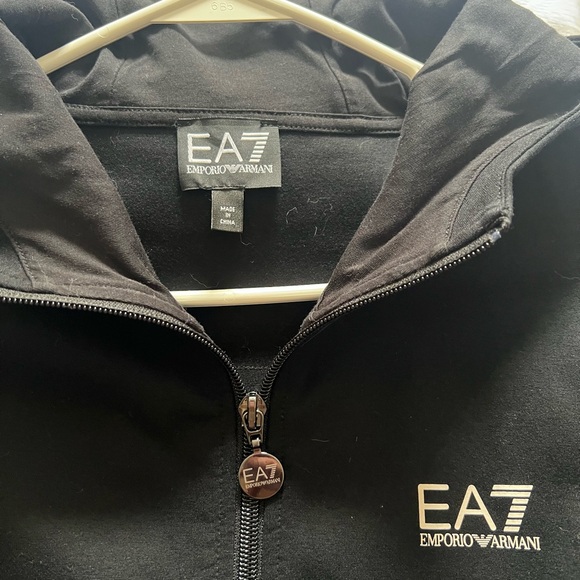 Emporio Armani EA7 Black Hoodie & Sweatpants - Picture 5 of 5